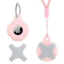 Holder Airtag for Kids, Airtag Necklace Kids & Adults,Pendant with Adjustable for Child Boys Girl Elders Hidden,Waterproof Case with GPS Tracker (Pink)