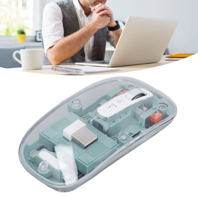 Bluetooth Wireless Mouse BT1 BT2 2.4GHz 3 Mode Silent Adjustable