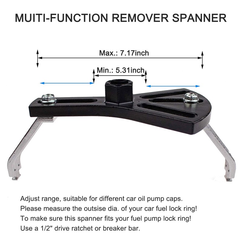 Universal Fuel Pump Removal Tool, Adjustable Fuel Pump Lock Ring
