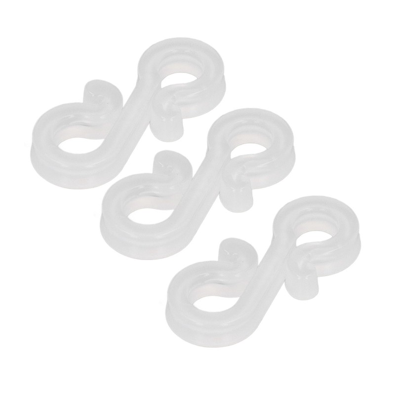 150Pcs S Shaped Hooks Sturdy Durable Plastic Dual Ends Multipurpose