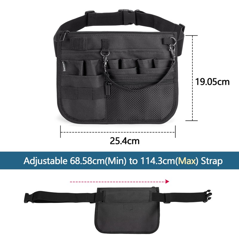 Damero Nurse Belt Pouch Belt Bag for Stethoscopes, Bandage Scissors