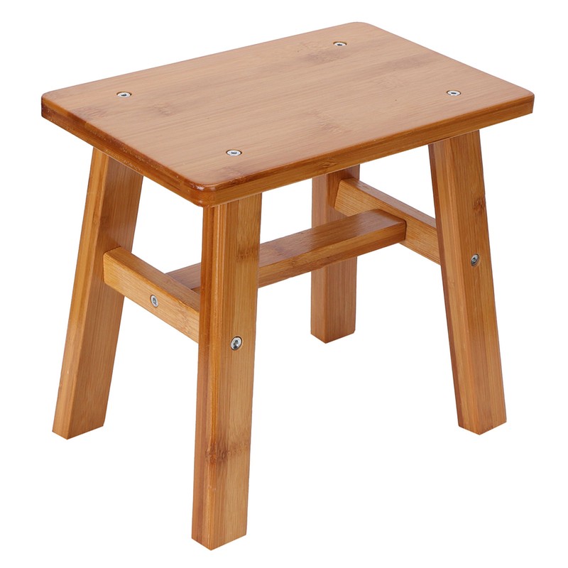 Multipurpose Small Bamboo Stool Low Stool Children Bench for Home