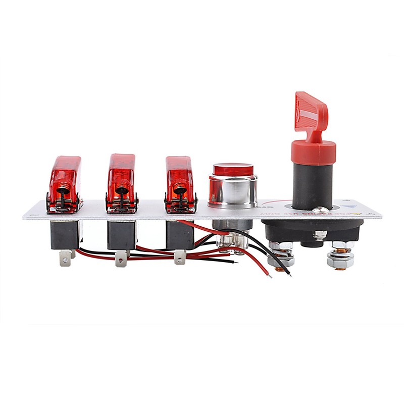 JIANFA 12V Racing Car Ignition Switch Panel with Engine Push