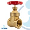 tecuro Brass sleeve slider, metallic sealing, internal thread on both