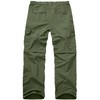 Yevtzl Fishing Hiking Pants for Men, Waterproof Convertible Quick Dry