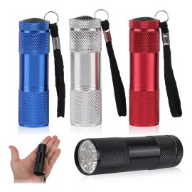Veraly Linterna Uv Lampara Ultravioleta 9 Led Luz Negra Billetes