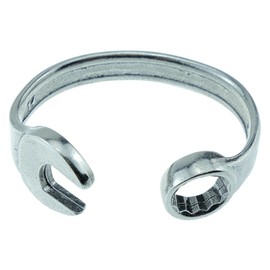 Pirantin Established 2001 22nd Wedding Anniversary - Spanner Bangle Bracelet Stamped with EST 2001