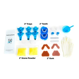 DENTUREWAY DIY Denture Kit with Impression, Do-It-Yourself Partial Denture Solution, Small