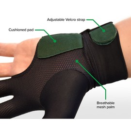 McDermott Billiard Pool Glove - Left Hand Fit for Right Handed Players - Medium