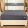 Utopia Bedding Double Fitted Sheet, Grey - 12 Inch (30cm)