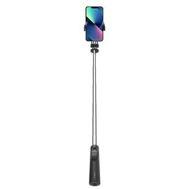 Celly, Universal-Selfie-Stick mit Bluetooth, Verstellbarer und tragbarer Stativ, integriertes Stativ, kompatibel mit Smartphones bis zu 7 Zoll, Schwarz