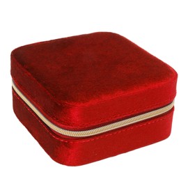 Velvet Travel Jewelry Box Organizer 2 Layer Small Portable Storage Case 2 Layer for Necklaces Rings Earrings Bracelets Type 6