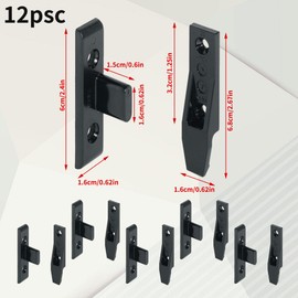 6 Pairs Bath Panel Clips Kickboard Clips Kick Board Plinth Clips Drop On/Hook On Push in Plinth Fasteners Fittings Press Fit Panel Clips