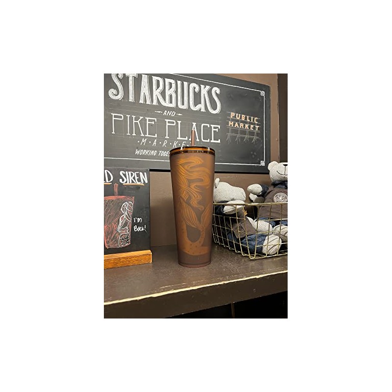 NEW Starbucks Soft Touch Amber Siren Tumbler