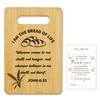 Christian Bamboo Cutting Board-I am the Bread of Life, Charcuterie