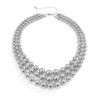 ChungLong0593 Punk Layered Chunky Beaded Choker Women's Hip Hop Statement