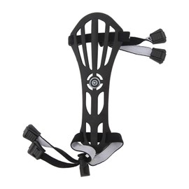Archery Arm Guard Adjustable Ergonomic Lightweight PP Arm Protector for Recurve Compound Bow Black