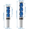 2Pcs 1/2inch Shank Flush Trim Router Bit Set Carbide Flush
