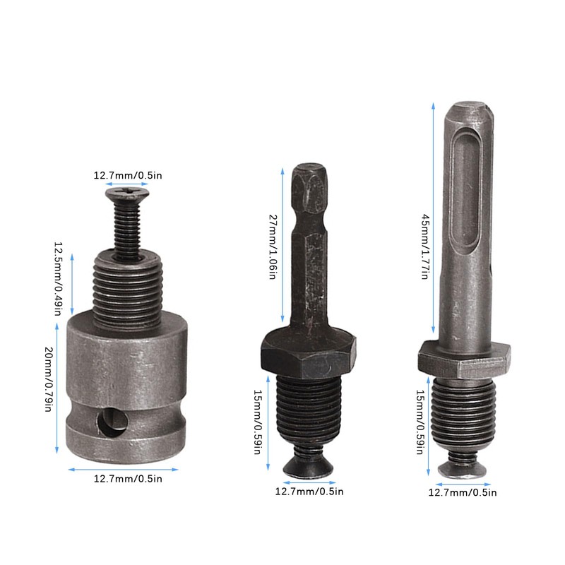Eagles 2-13mm Keyless Drill Chuck Metal Heavy Duty 1/2''-20UNF with