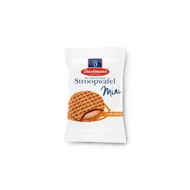 Daelmans Mini Caramel Stroopwafels - Individually Wrapped Waffle Cookies, Sweet Snack for Coffee & Tea, Authentic Soft Toasted Dutch Waffles, Cinnamon, Vanilla, Certified Kosher Dairy - 200 Count Box