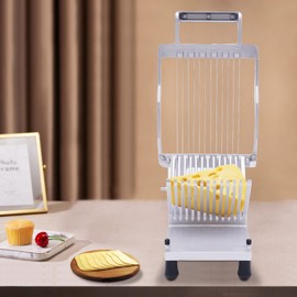 Cheese Slicer Wire Manual Butter Slicer with 2 Knife Nets Multipurpose Cheese Cutter for Home and Commercial, Stainless Steel and Aluminum Alloy, 0.39in/0.79in, 12.2x6.69x5.12in