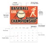 2026 Spiral-bound Wall Calendar (Baseball) - 12 Months Desktop/Wall Calendar/Planner