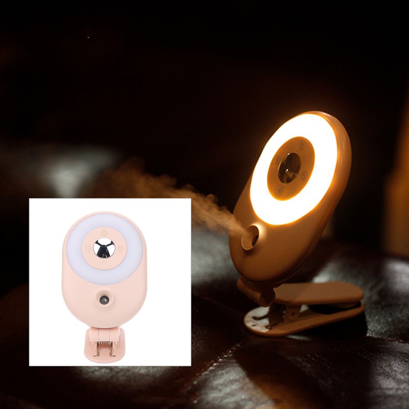 Dimmable Fill Light Soft Lamp Mini Humidifier for Phone Video