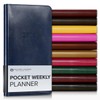 Gallery Leather Pocket Weekly Planner 2026 - Acadia Navy -