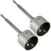 ZEONHAK 2 Sets 3-1/2 Inch Shank Hole Saw, 90mm Concrete