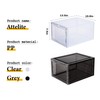 Attelite Shoe Box Organizer,Set of 6,Stackable Plastic Shoe Box with