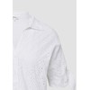 s.Oliver Loose Blouse with Broderie and Knot Detail, White