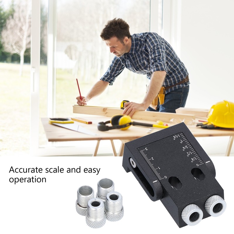 39Pcs Pocket Hole Jig 15 Degree Woodworking Guide Oblique Drill