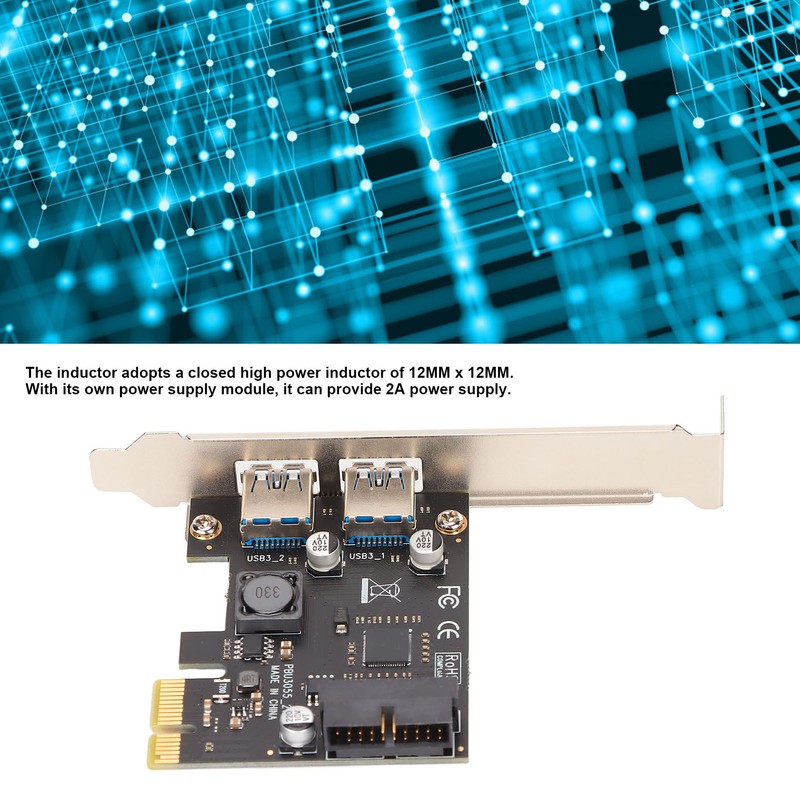 PCIE to USB 3.0 Expansion Card SUU3055N Desktop Usb3.0 19/20PIN