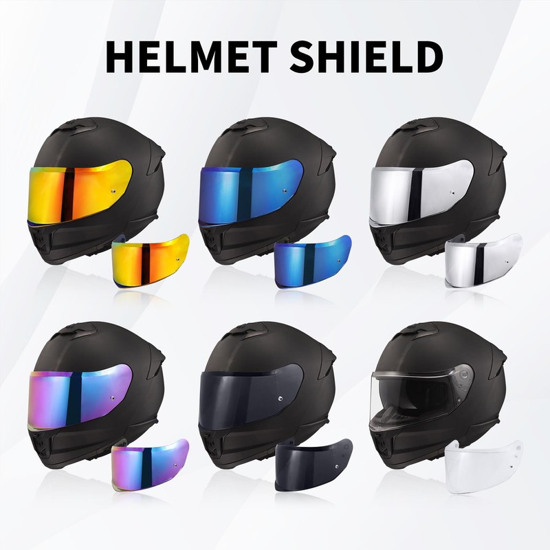 JQF Gear Stream II Visor Shield, Helmet Shield Repalcement for
