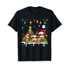 Three Santa Claus Reindeer Elf Sloths Christmas Animal Lovers Children's