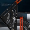 Woodworking Triangle Ruler Folding Square Ruler Aluminum Alloy Carpenter Tool