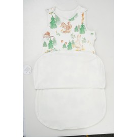 Baby Sleeping Bag 1 Tog,100% Cotton Wearable Sleeping Bag With Adjustable Snap Buttons and Side Zip, All Year Baby Sleep Sack 2 Pack For Girls Boys(Light Green,70cm)