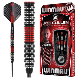 WINMAU Joe Cullen Special Edition 26 Gram Professional Steeltip Tungsten Darts Set with Flights and Stems (Shafts)