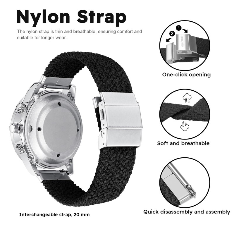 Hearkent British English Talking Watch with Large Numbers Self-Setting for
