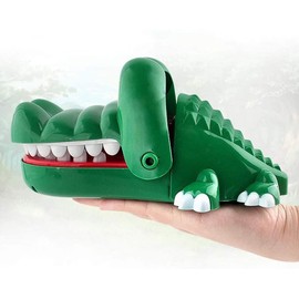 Sipobuy Crocodile Toy Classic Mouth Dentist Bite Finger Family Game Children Children Action Skill Game Toy, Large Size, 8.3 x 5.7 x 4.3 Inches