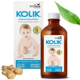 KOLIK Original Gripe Water - Baby’s Colic Relief With Ginger & Dill Oil - Gripe Water For Babies & Infants - Baby Gas Relief For Stomach Discomfort & Hiccups - Newborn Essentials - 150ml (5 fl. oz.)