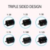 HosDen 30cm Triangular Ruler Metric Architect Matrix Ruler Solid Black