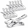 HIRAISM Clothespins, Large, Stainless Steel, Strong, Futon, Rod, Pinch Clothespins