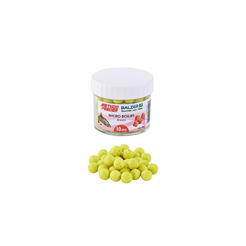 Balzer Method Feeder Boilies 10 mm Yellow Brasem 60 g