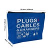 Plugs, Cables & Chargers Bag - Durable, Portable and Stylish