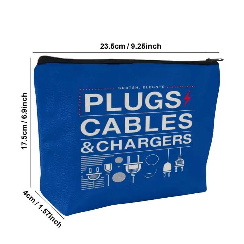 Plugs, Cables & Chargers Bag - Durable, Portable and Stylish