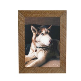 Farmhouse Distressed Barnwood Picture Frame 1" Wide - Real Wood - Made in USA (8.5x11, Walnut)