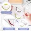 LPAMABA Set Square with Removable Handle Geometry Triangle for Circles