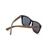 TAKE A SHOT Wooden Sunglasses Men's Polarised Mirrored Small Black
