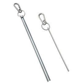 Half Moon Elevator Door Key, Small Lunar Fits for Westinghouse Schindler Elevator Door and Large Lunar Fits Otis Door, Comes with a metal keychain, 2 Piece